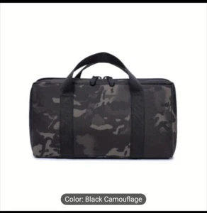 Tactical Pistol Range Bag Padded Handgun Gun Magazine Soft Case Black Camo Zip - Picture 1 of 5