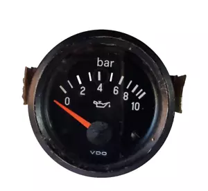 OIL PRESSURE INDICATOR VDO OIL PRESSURE PRESSURE HANDLEBAR LANCE ALFA ROMEO - Picture 1 of 6