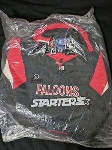 VTG NWT Atlanta Falcons Starter Pullover Jacket Size Med DEADSTOCK NEW RARE