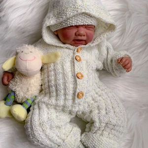 BABY KNITTING PATTERNS DK 87 JAIME BABY OR REBORN DOLLS PRECIOUS NEWBORN KNITS - Picture 1 of 9