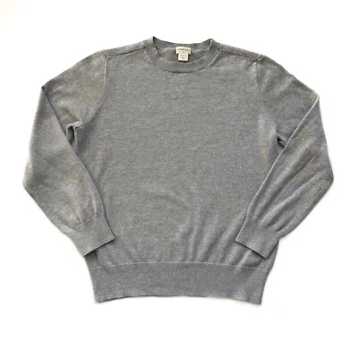 Suéter 100 % algodón gris corte redondo L 10-12 para niños Foto 1 de 4