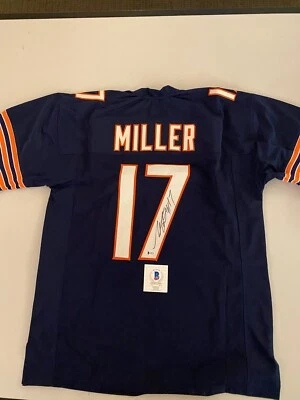 Camiseta autografiada por Anthony Miller de los Chicago Bears Beckett certificado de autenticidad Foto 1 de 4