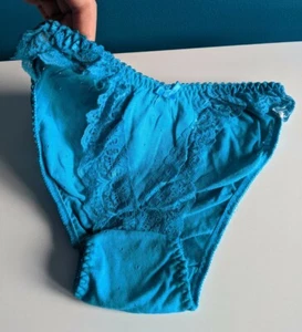 Vintage UNBRANDED String Bikini Panties 90s VTG Medium Cotton/Poly NOS NWOT - Picture 1 of 6