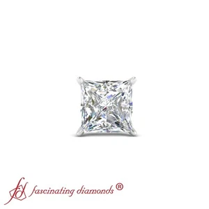 IGI Certified 1/4 To 1 Carat Round & Princess Cut Lab Diamond Mens Stud Earring - Picture 1 of 14