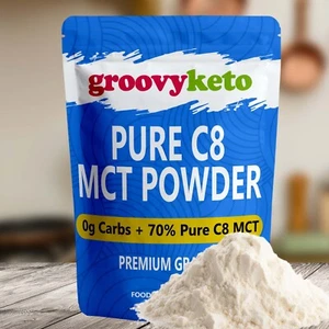 Groovy Keto Pure C8 MCT Powder | MCT C8 Oil Powder | Purest Form of MCT | 300g - Picture 1 of 5