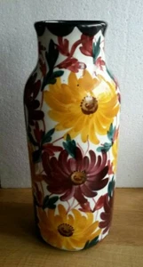 SMF Schramberg Vase Art Deco Jugendstil Majolika handbemalt  - Bild 1 von 10