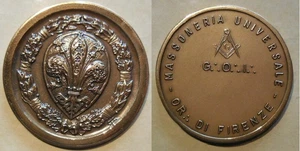universal Freemasonry medal loggi of Florence - Picture 1 of 1