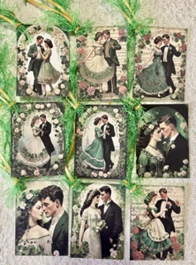 (9) St. Patricks Day Vintage Style Gift Hang Tags~Journals~Cards~Ornaments~#703R - Picture 1 of 1