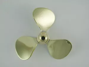 Brass Propeller, 3 Blade, M4 - 75mm RH - Picture 1 of 1