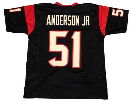 UNSIGNED CUSTOM Sewn Stitched Will Anderson Jr. Blue Jersey - M, L, XL, 2XL Cover