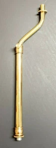 ADJUSTABLE 10"-15" FIGURINE LAMP PIPE BRASS PLATED 1/8IP THREADS NEW 57173J - Picture 1 of 6