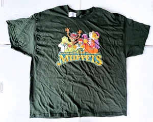 NEW DISNEY PARKS  WDW THE MUPPETS CLASSIC LOGO BROWN ADULT 2XL XXL T-SHIRT - Picture 1 of 9