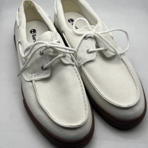Timberland Men's Union Wharf 2.0 EK+ 2 Eye Boat Oxford White Canvas Men 10.5 NEW - Picture 1 of 7