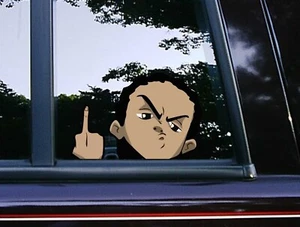 Riley Freeman Middle Finger Peeker  Vinyl Car Decals The Boondocks Stickers - Bild 1 von 5