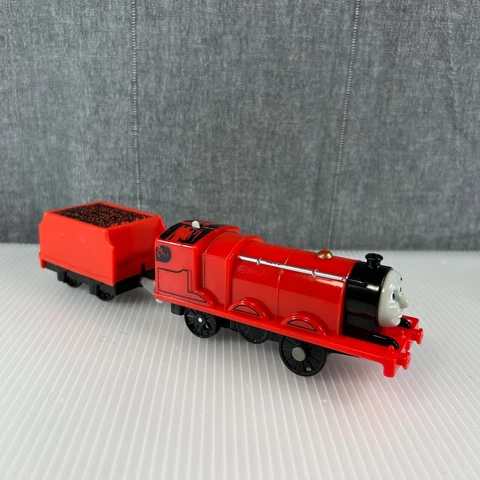 Thomas And Friends Trackmaster Motorized James Red Tender Cargo Vehicle Mattel Cover