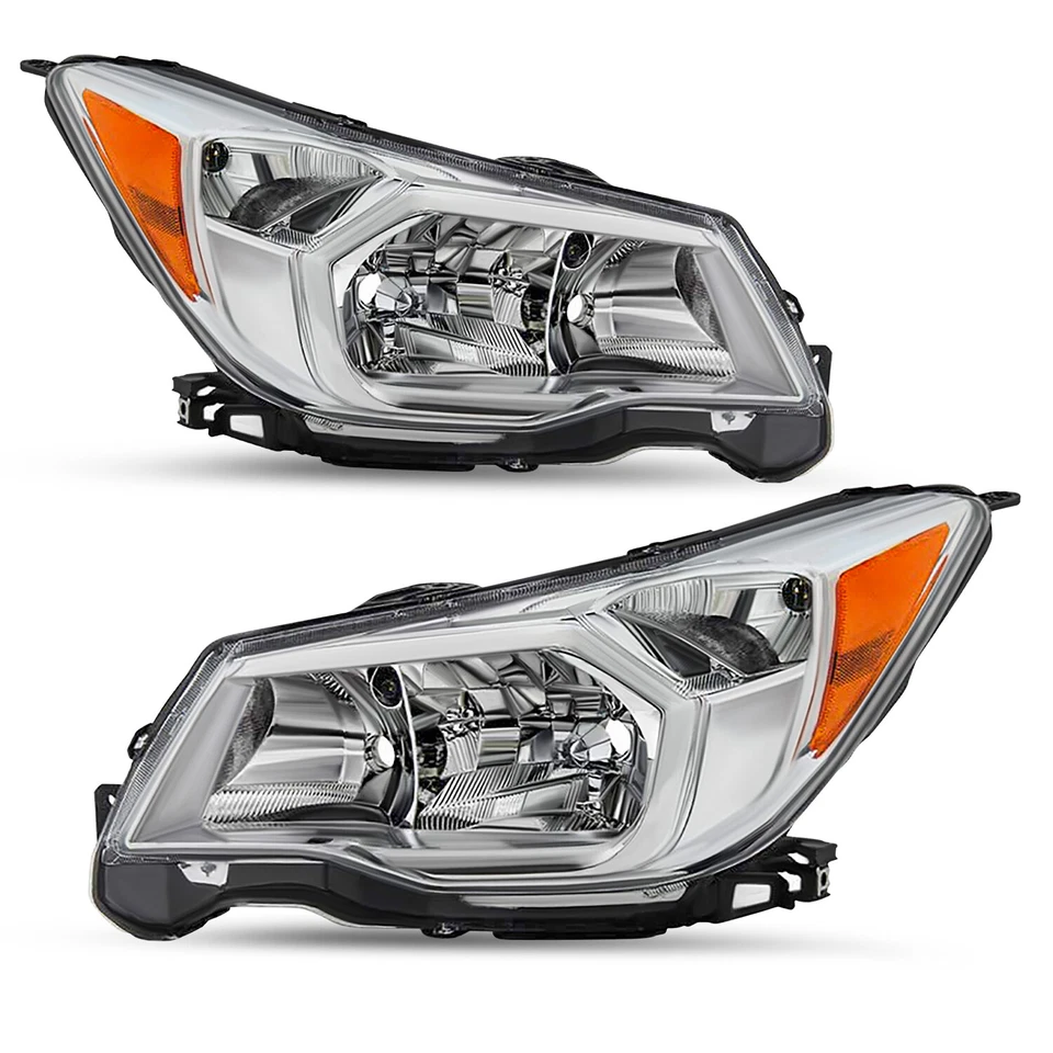 For 2014 2015 2016 Subaru Forester Halogen Headlights Assembly Left+Right 14-16 - Image 1 of 4