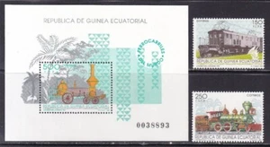 Guinea Ecuatorial 1991 - Edifil 146/148 - Ferrocarriles del Mundo - MNH - Bild 1 von 1