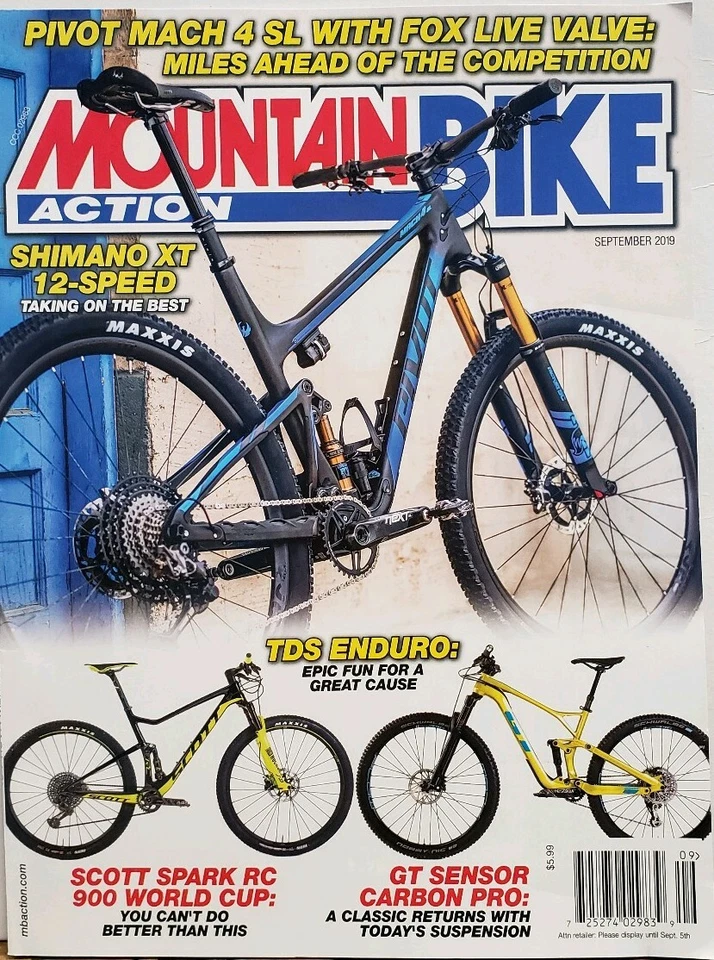 Mountain Bike Action Sept 2019 Shimano XT 12 Speed Carbon Pro FREE SHIPPING CB - Image 1 of 1