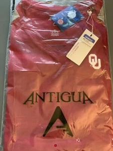 Oklahoma Sooners Antigua Ladies Maroon+Gray Shirt Top X-Large NWT - Picture 1 of 3