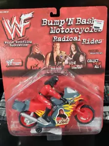 1998 Titan Sports WWF Bump & Bash Motorcycle Kane RARE Kaybee Toys - Picture 1 of 2