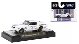 Macchine Ford Performance Mustang Fastback 2+2 M2 bianche 1968 pressofuse 1:64 R74 - Foto 1 di 1