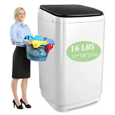 Full-Automatic Compact Washer 1.7 Cu.ft Clothes Washing Machine with Drain Pump.
