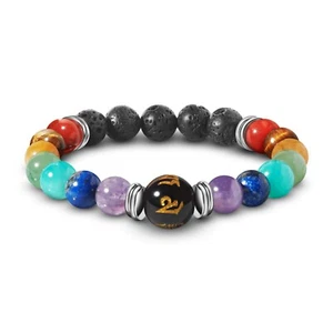 PURAJA Chakra Armband aus echten Natursteinen | Premium Edelstein Armband - Bild 1 von 7