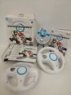 BIG BOX MARIO KART WII.NINTENDO WII/WII U GAME WITH 2 OFFICIAL WII WHEELS CLEAN