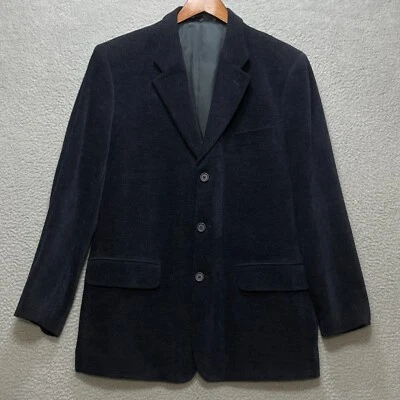 CLAIBORNE Hombres 40R Azul Blazer Abrigo Deportivo Traje Chaqueta A Medida Hecho en Italia Clásico Foto 1 de 4