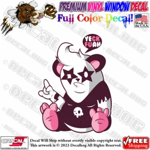 Yeck Fuah Rock Metal Panda Music Full Color Car Truck Window Vinyl Decal Sticker - Picture 1 of 9