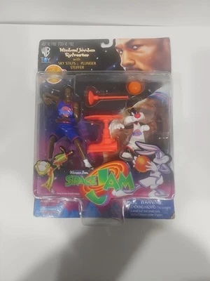 Figura de acción Space Jam Michael Jordan Sylvester - Sky Stilts & Plunger 1996 Foto 1 de 4