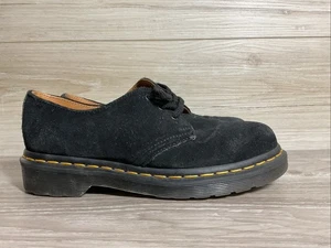 Dr. Martens Black Suede 1461 England Made Womens US 6 UK 4 37 Oxford Shoes - Picture 1 of 9