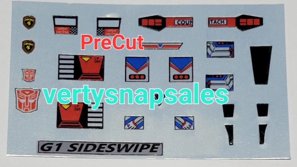 Pegatinas Transformers G1 para G1 SIDESWIPE Foto 1 de 1