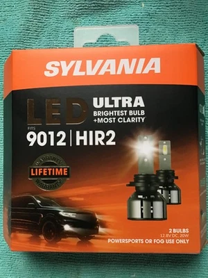 Sylvania 9012 HIR2 LED ULTRA High Performance Power Headlight Bulbs - Image 1 of 2
