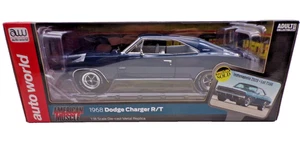 Limited Ed. Auto World 1968 DODGE CHARGER R/T 426 Hemi Dark Blue 1:18 Mecum NEW! - Picture 1 of 10