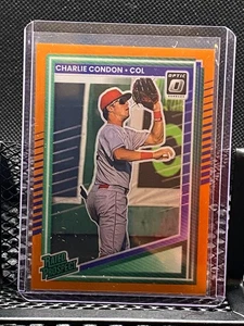 Charlie Condon 2025 Donruss Optic Rated Prospect Orange #194/199 - Rockies - Picture 1 of 2