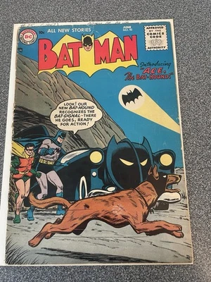 Batman #92 1955 - Primera aparición de Ace The Bat Hound, cubierta clásica de la Edad de Oro Foto 1 de 4