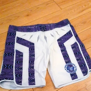 Chula Wear Men's Competition Shorts White with DesignAccents EUC 34 waist - Picture 1 of 7
