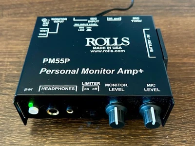 Rolls PM55P Personal Headphone Monitor Amplifier w/ AC adaptor - Image 1 of 4
