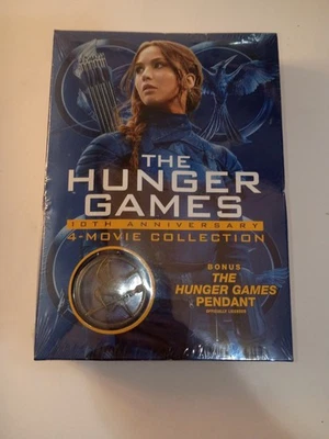 Голодные игры 10-летие - коллекция из 4 фильмов DVD включает кулон - Изображение 1 из 4