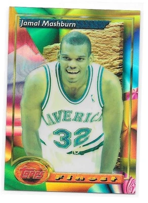 JAMAL MASHBURN REFRACTOR ROOKIE SP 1993-94 TOPPS FINEST 22 DALLAS MAVERICKS Foto 1 de 2