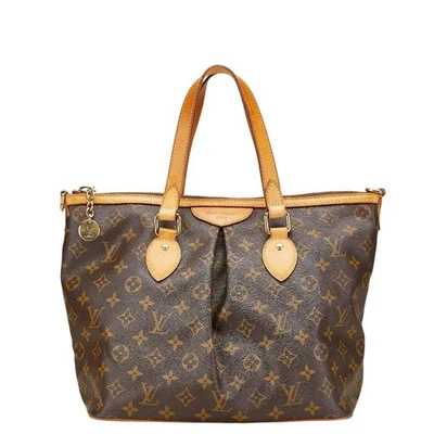 Bolso de Mano Louis Vuitton Monograma Palermo PM M40145 Marrón PVC Mujer Foto 1 de 4