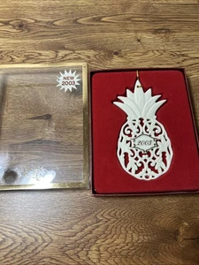 LENOX 2003 PIÑA adorno porcelana nuevo en paquete - Imagen 1 de 4