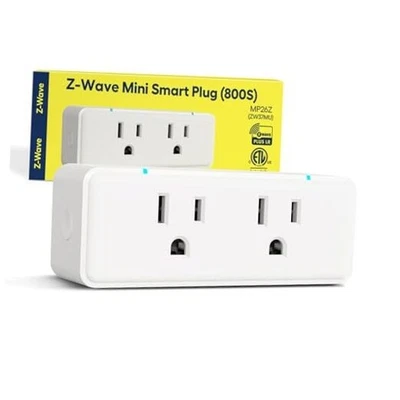  Переключатель репитер Z-Wave серии 800 с двумя розетками, вкл./выкл. с 2  - Изображение 1 из 4