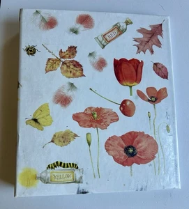 1995 Hallmark Photo Album Marjolein Bastin Bird Flowers Ring Binder PHA7329 - Picture 1 of 9
