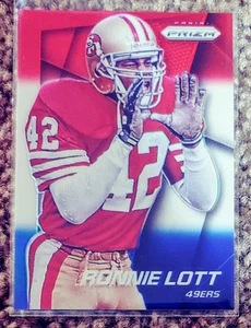 2014 Panini Prizm Ronnie Lott Red White and Blue Prizm #128 - Bild 1 von 2