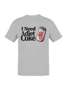 Officially Licensed Diet Coke I Need A Coke Men's T-shirt - Picture 1 of 9