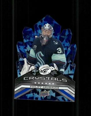 2021-22 Upper Deck Ice #IC-26 Philipp Grubauer Ice Crystals - Image 1 of 2