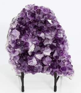 Amethyst Quartz Crystal Cluster Geode Cathedral Decor Brazil 3.50 lbs H1577 - Picture 1 of 13