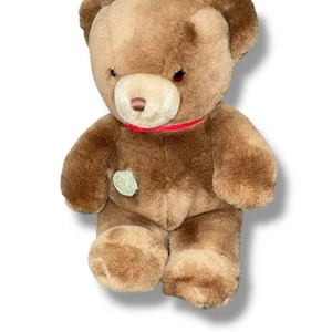 Peluche de peluche tierno vintage Gund Bear Karitas 1983 arco decoración infantil regalo 12" - Imagen 1 de 14